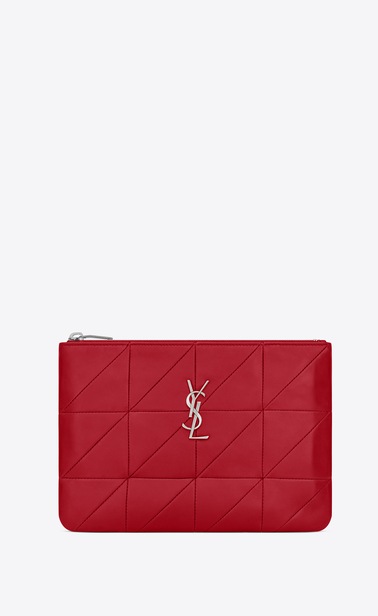 jamie A5 pouch "carré rive gauche" in lambskin